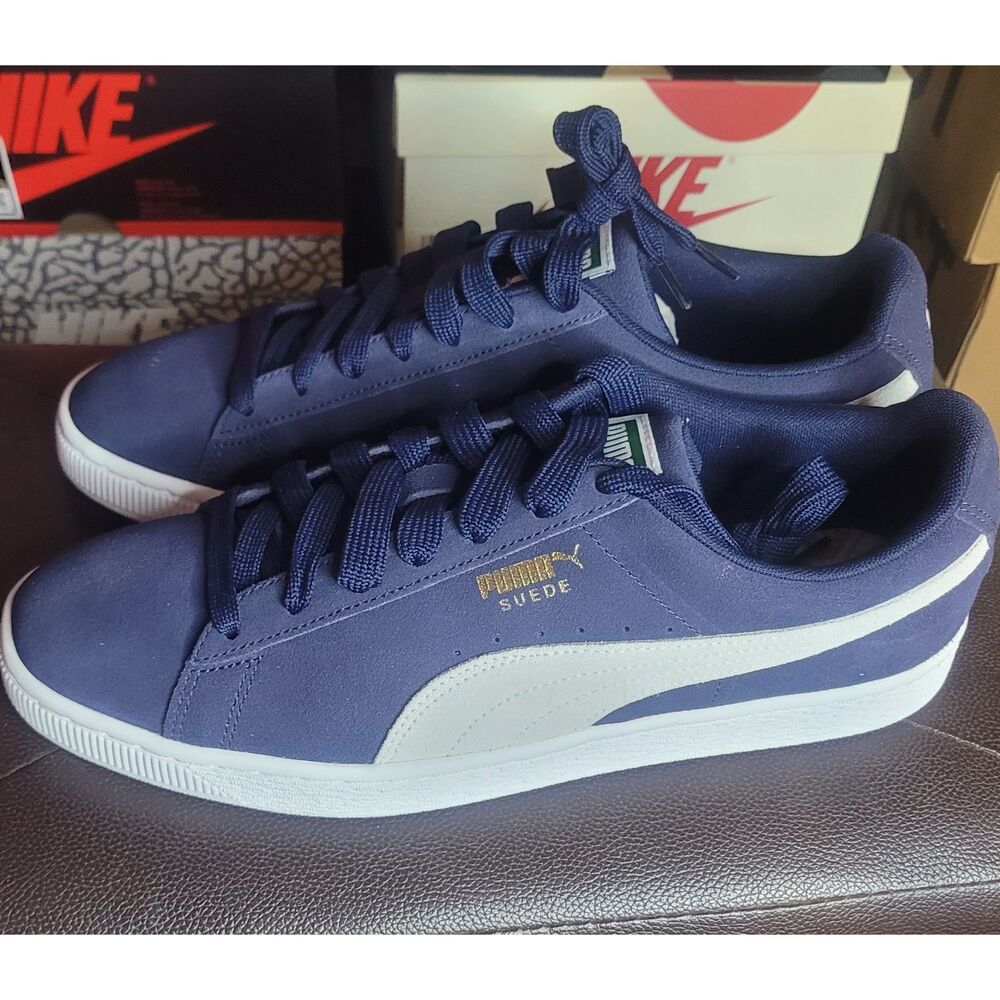 Puma Suede Classic+ Peacoat White Men's Size 10 Sneakers 365658-51 New w/ Box